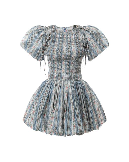 Damson Madder Blue Women's Becca Bubble Mini Dress