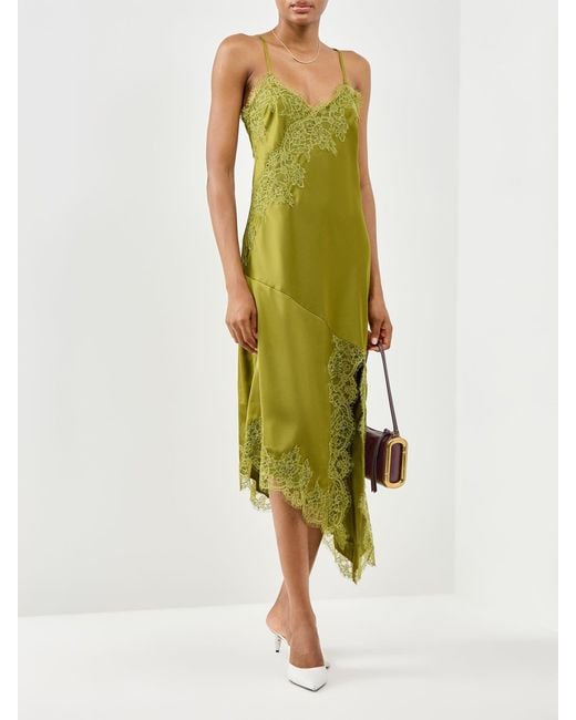 Nobody's Child Green Zaria Midaxi Slip Dress