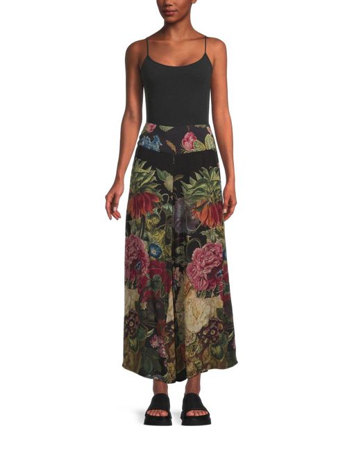 One Hundred Stars Black Women's Crepe Palazzo Pants