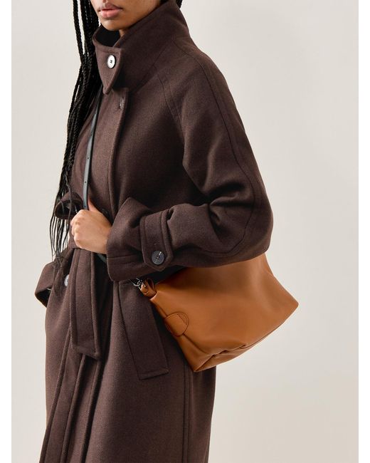 Longchamp Brown Le Slouchy Small Crossbody Bag
