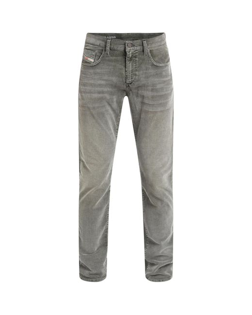 DIESEL Gray Men's 2019 D-strukt Slim Fit Corduroy Jeans for men