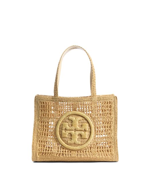 Tory Burch Natural Women's Ella Hand-crocheted Small Tote