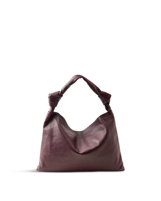 Marlon Purple Leena Double Knot Bag Burgundy