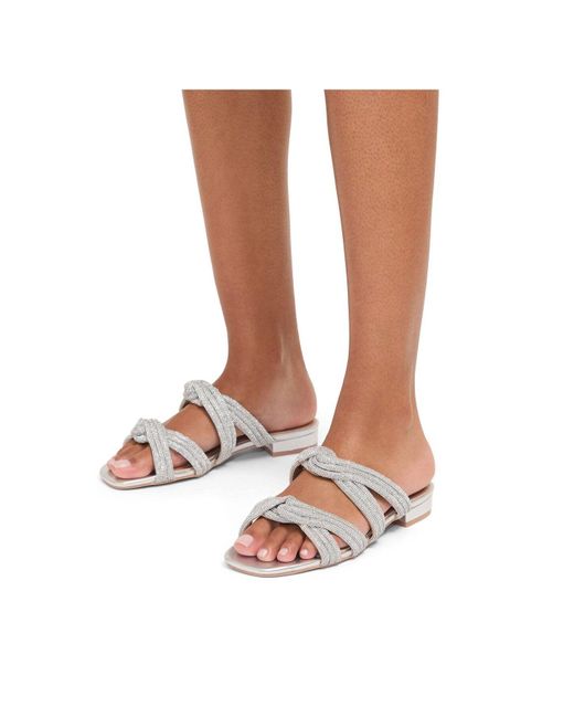 Carvela Kurt Geiger White Arielle Flat Sandal