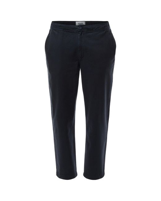 Wax London Black Kurt Trouser Organic Cttn Twill for men