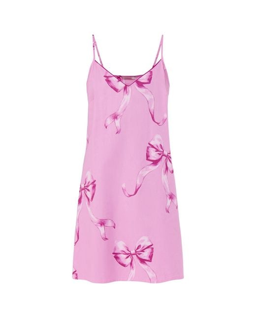 Cyberjammies Pink Bow Print Swing Nightdress