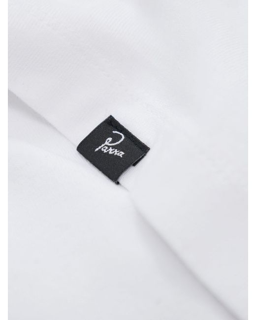 by Parra White No Vacation T-Shirt for men