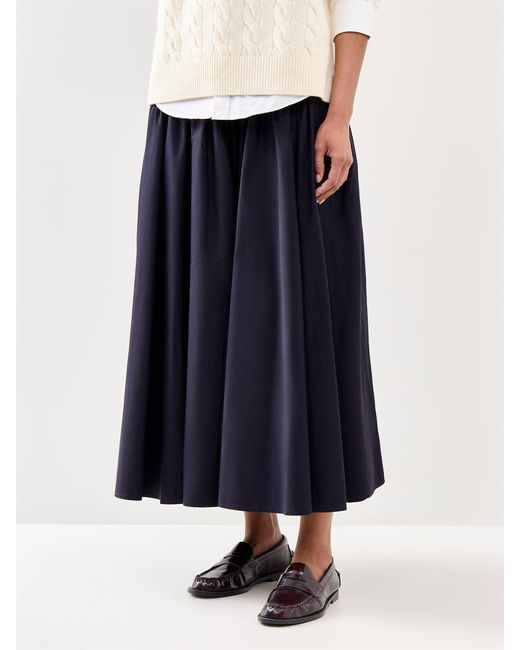 Polo Ralph Lauren Blue Midi A-Line Skirt