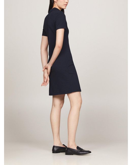 Tommy Hilfiger Blue Heritage Slim Fit Polo Shirt Dress