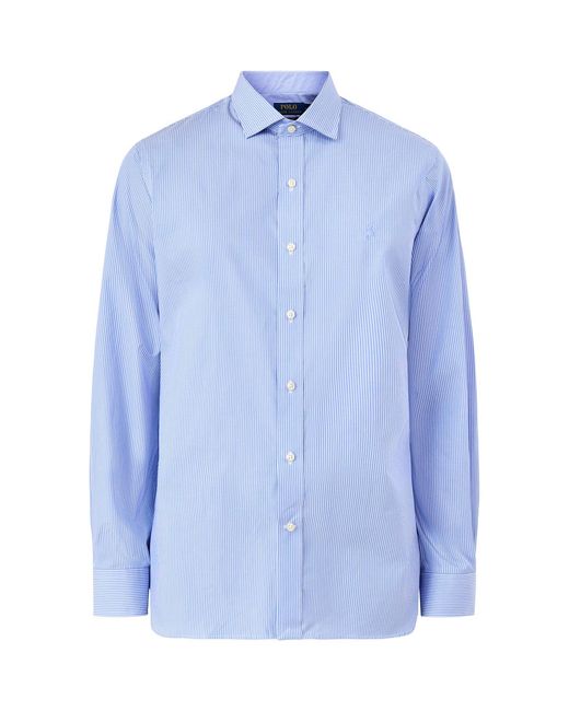 Polo Ralph Lauren Blue Custom Fit Multi Stripe Dress Shirt Sky for men