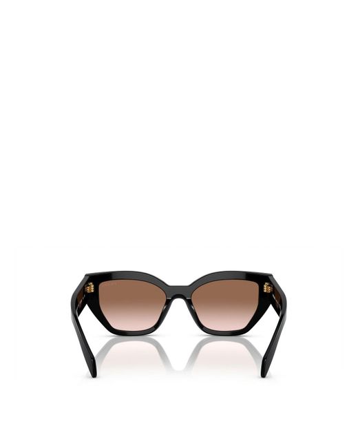 Prada White Pr A09S Acetate Cate Eye Sunglasses