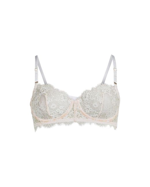 Skarlett Blue White Entice Balconnette Bra