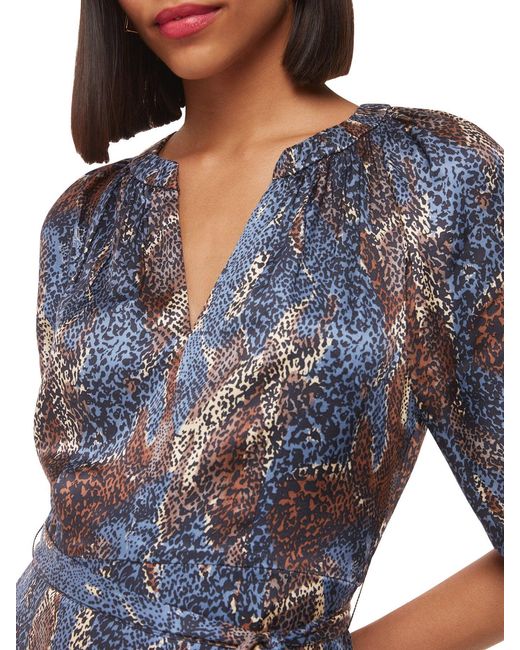 Whistles Gray Women's Marlow Dashed Snake Dress