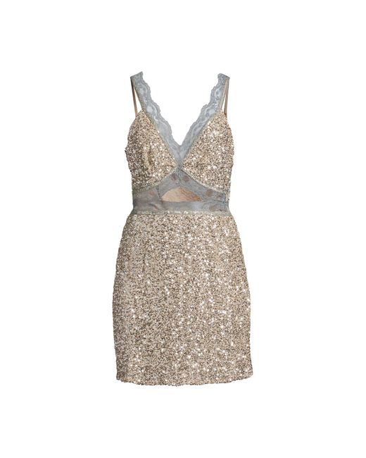 Never Fully Dressed White Women's Mini Mimi Sequin Dress