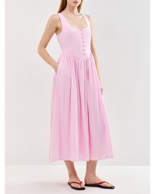 Nobody's Child Pink Cora Midi Dress