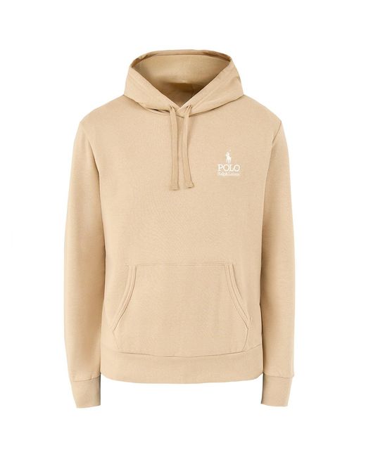 Polo Ralph Lauren Natural Logo Pullover Hoodie Khaki for men