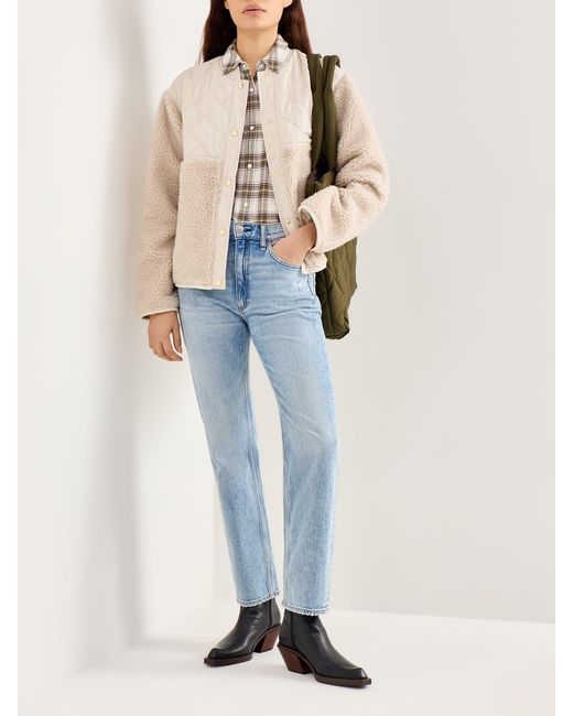 Barbour Natural Wetherby Fleece Cream