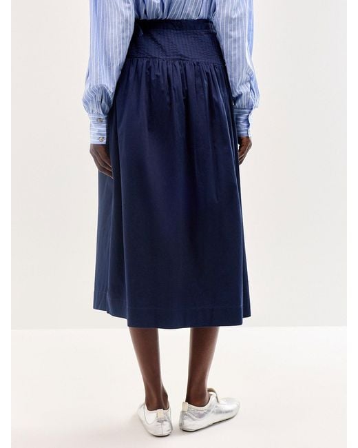 Damson Madder Blue Josie Midi Skirt