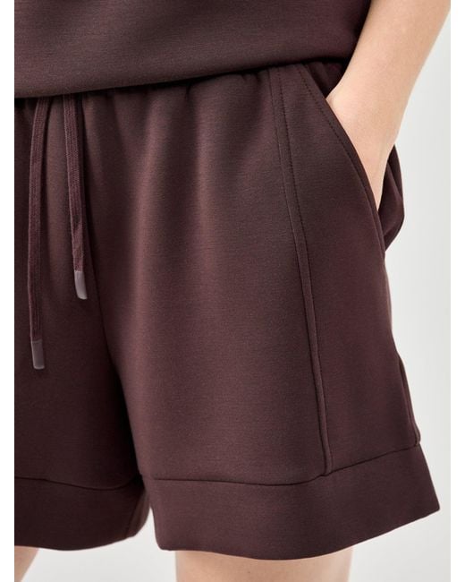 Varley Purple Atrium High Rise Sweatshorts