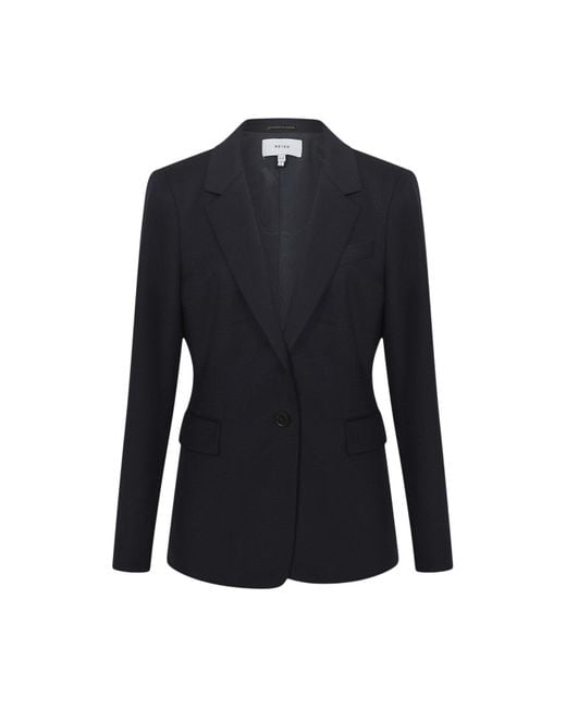 Reiss Blue Haisley Single Breasted Blazer
