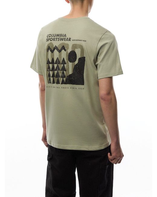 Columbia Green Explorers Canyon Back Ss Tee for men