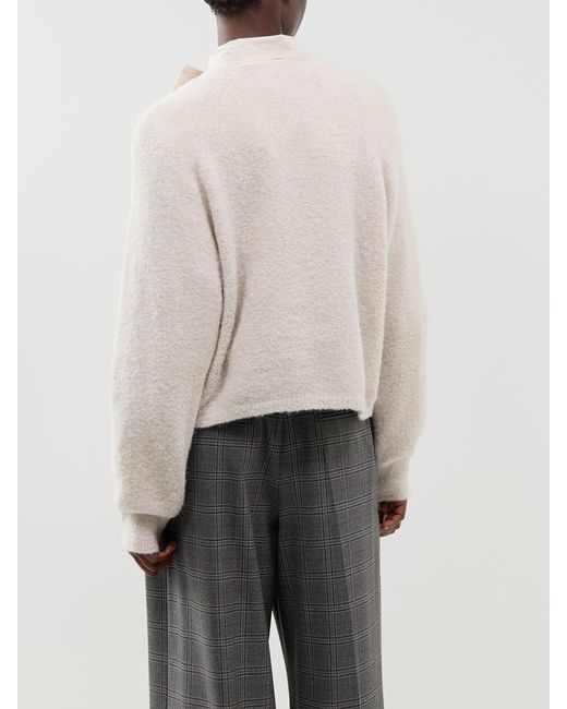 Marella White Alpaca Blend Ala Sweater