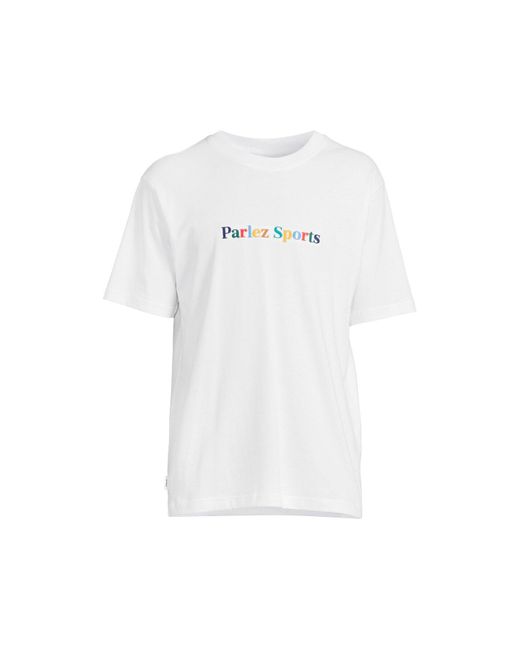 Parlez White Men's Leaf T-shirt for men