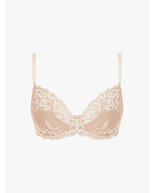 Wacoal White Embrace Underwired Plunge Bra