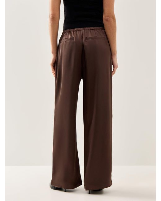 Pretty Lavish Brown Breya Drawstring Trouser Bronze