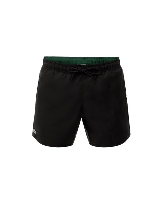 Lacoste Black Basic Swim Shorts for men