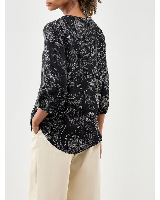 Soya Concept Gray Gerdis Paisley Shirt Multi