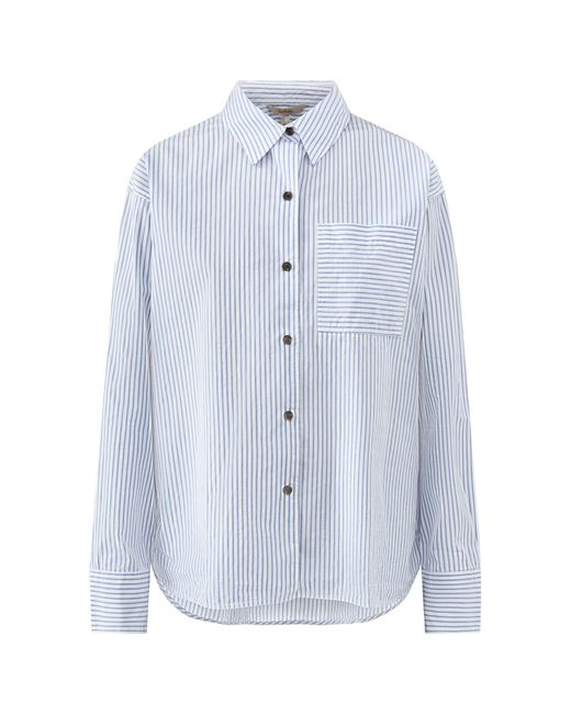 Barbour Blue Polly Striped Shirt