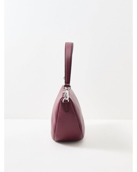 Gianni Chiarini Purple Cleo Small Shoulder Bag Burgundy