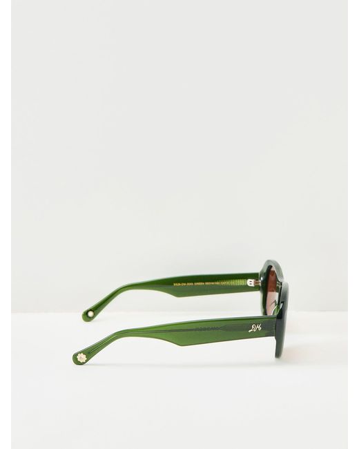 Damson Madder Multicolor Oversized Aviator Sunglasses