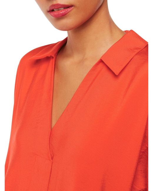 Whistles Melanie Collared Relaxed-Fit Woven Mini Dress