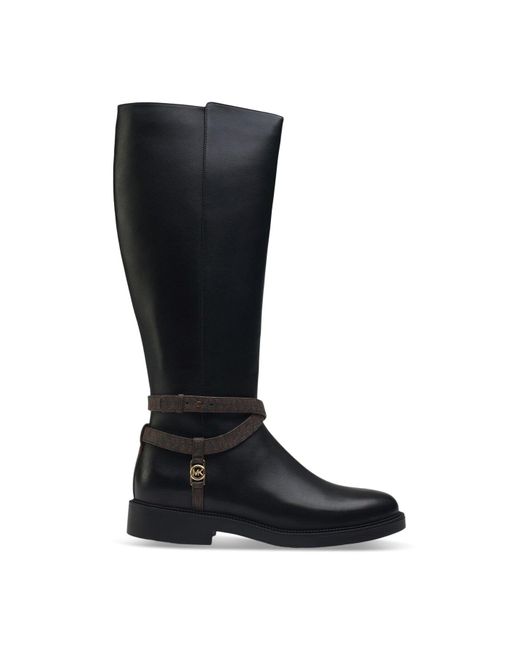 Michael Kors Black Abigail Knee High Boots