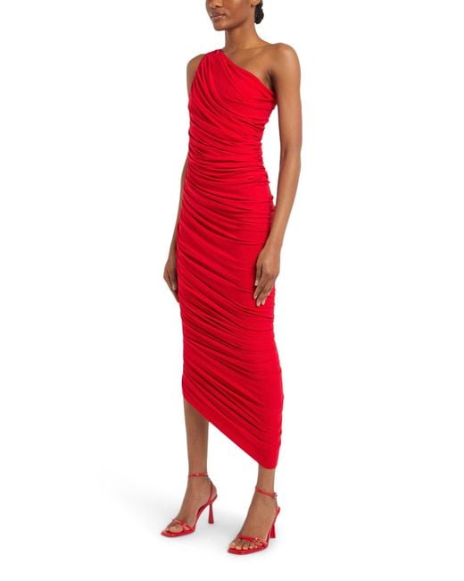 Norma Kamali Red Women's Diana Gown