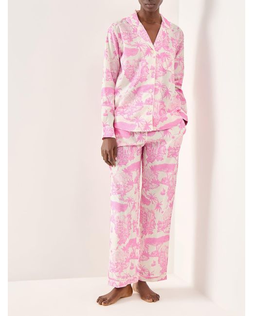 Desmond & Dempsey Pink Loxodonta Long Set
