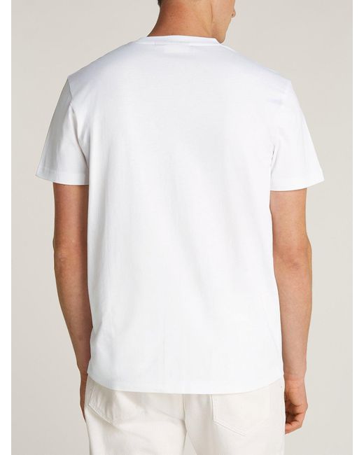 Calvin Klein White Monogram T-Shirt for men