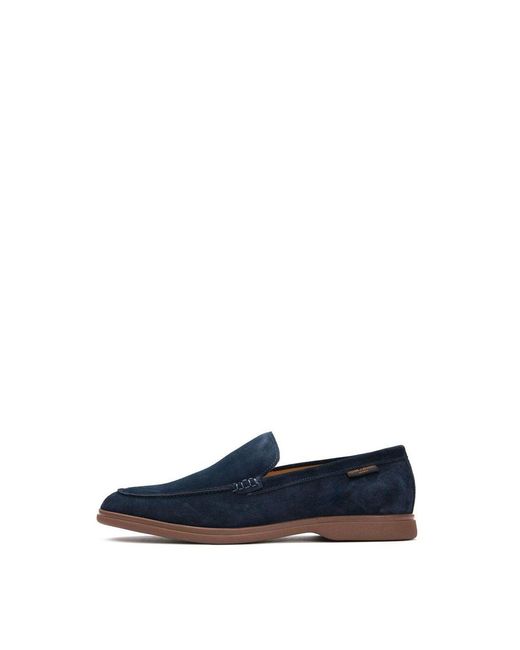 Simon Carter Blue Tanius Slip On Shoes for men