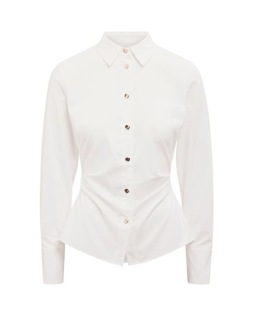 Forever New White Ange Slim Fitted Shirt