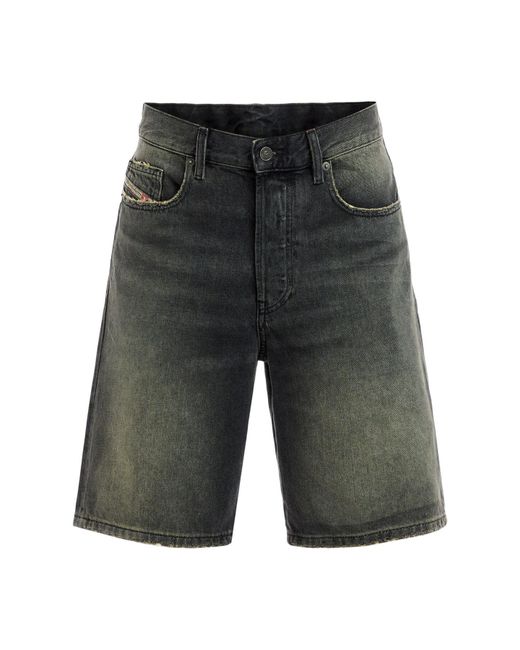 DIESEL Gray Men's Regular Denim Shorts for men