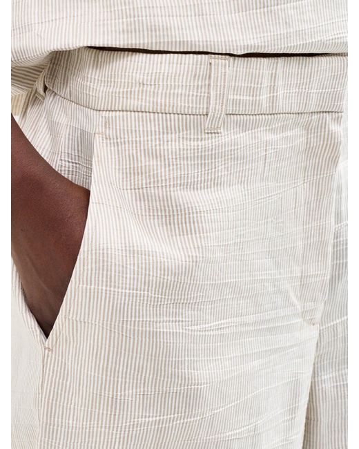 Eileen Fisher Gray High Waisted Wide Leg Trousers