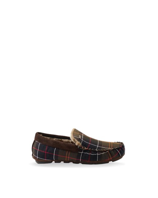 Barbour White Monty Slippers for men