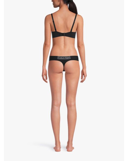 Calvin Klein Black Seductive Comfort Light Wirefree Lift Demi Bra