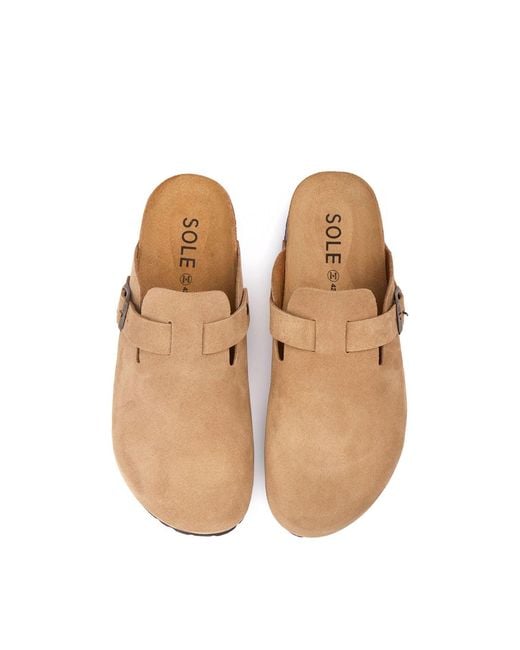 Sole Brown Nye Footbed Suede Mules for men