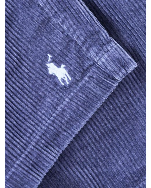 Polo Ralph Lauren Blue Corduroy Shorts for men