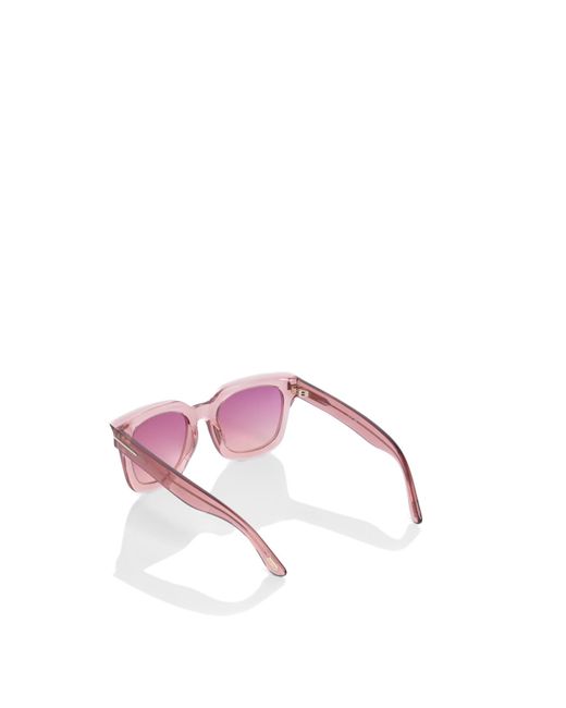 Tom Ford Pink Women's Leigh 02 Acetate Sunglasses
