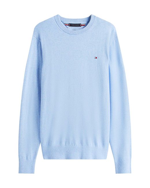 Tommy Hilfiger Blue Crew Neck Jumper With for men