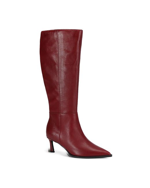 Steve Madden Red Lucid Knee High Heeled Boots
